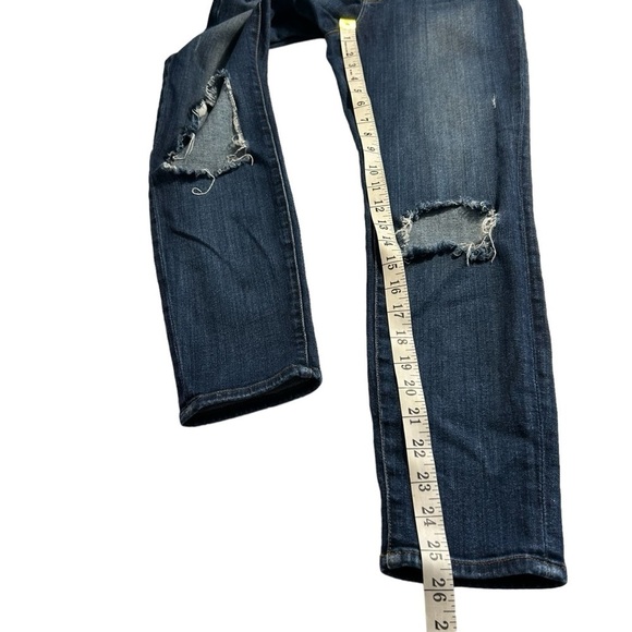 J Brand Dark Wash Distressed Skinny Jeans Sz 26 - Picture 9 of 11